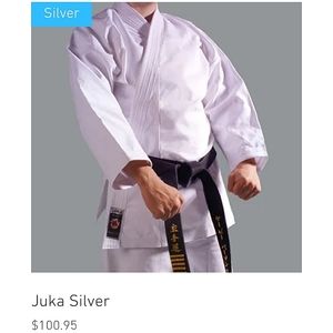Unisex Adult Silver Juka Karate Gi